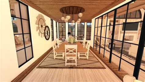 More exterior and interiors of my farmhouse! : r/Bloxburg