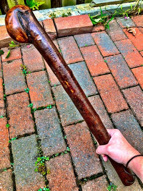 Armed and Informed, Irish blackthorn shillelagh. 22 inches long, 720g...