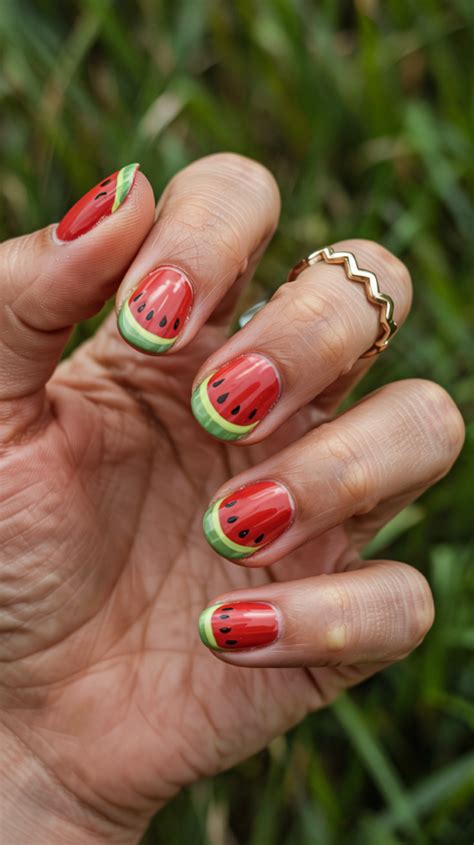16 Watermelon Nail Art Designs That Are Juicy and Fun - Good Mom Living