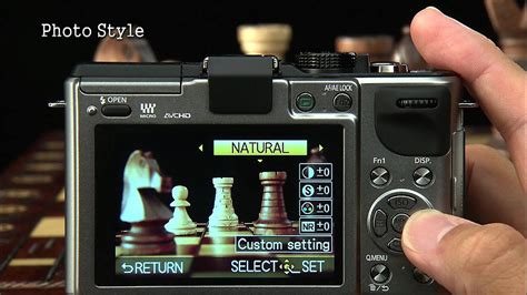 Lumix GX1 Photo Style feature - YouTube