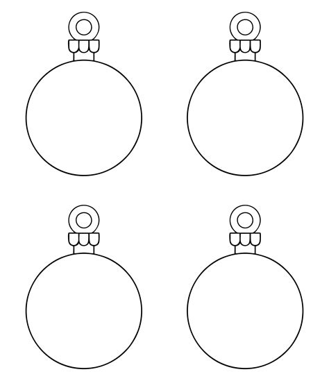 7 best images of christmas printable ornament shapes