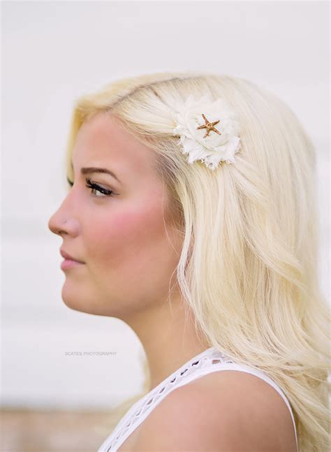 White/ivory Nautical Wedding Hair Peice -COLORS- Anchor Wedding Hair