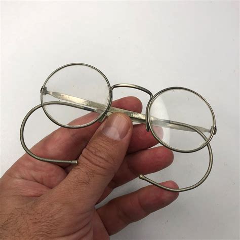 Vintage Glasses Round Glasses Wire Frame Glasses Diopter - Etsy