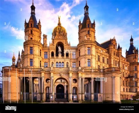 Main entrance of Schwerin Castle, Germany, Schwerin Castle is a castle ...