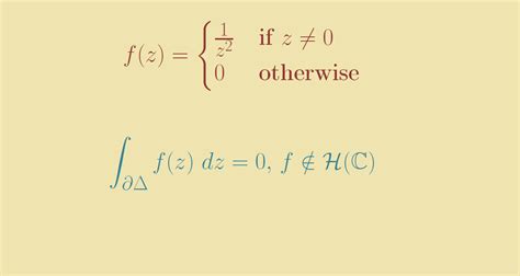 counterexample  morera theorem image math counterexamples