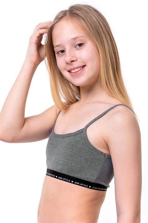 Майка-топ для девочки Baykar 6661527 серый купить оптом в HappyWear.ru