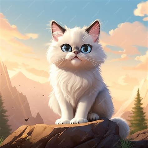 Himalayan kitten cat | Premium AI-generated vector
