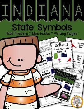 Indiana State Symbols Notebook by Easy Peasy Teaching | TpT