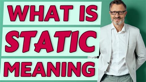 Static | Definition of static - YouTube