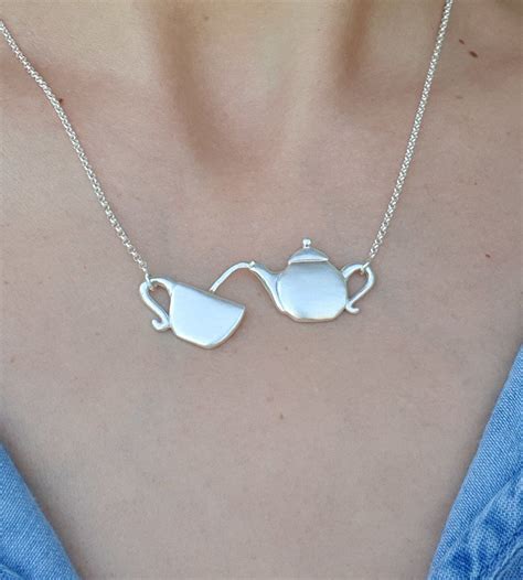 Tea cup necklace – Artofit