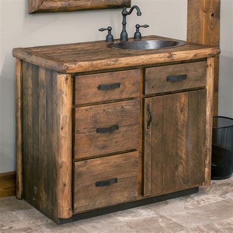 10+ Rustic Wood Bathroom Vanity