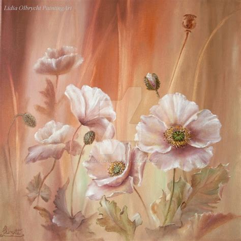 Poppies Garden/ oil painting by LidiaOlbrychtArt on DeviantArt