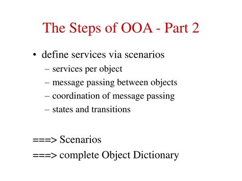 ooa process ii powerpoint    id