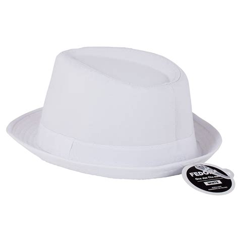 Fedora Hat White | Online Party Shop | Flim Flams Party Store