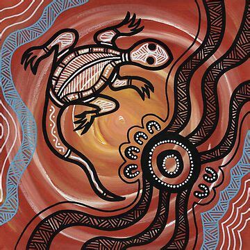 "Authentic Aboriginal Art - Lizard" Poster for Sale by HogarthArts ...