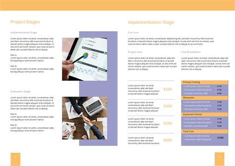 page proposal template  adobe indesign microsoft word