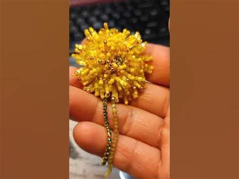 Одуванчик из бисера, простая брошка. Лето уже в пути! #handmadebrooch ...