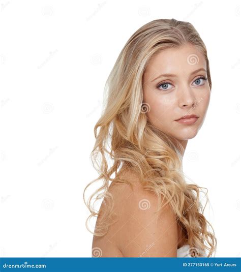 Bare Essentials - Hair and Beauty. Closeup of a Young Blonde Beauty on