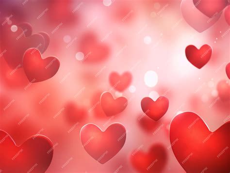 Premium Photo | Romantic hearts background