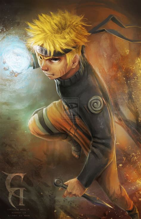 uzumaki naruto fan art  christianamiel  deviantart naruto fan
