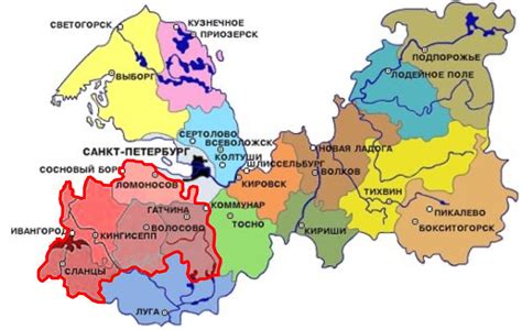 Карты Ленинградской области