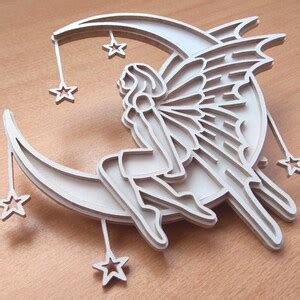 fairy scroll  pattern  dxf svg eps etsy