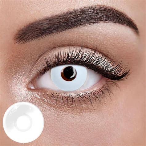 Белые контактные линзы - Белый 2шт. от ELITE Lens – купить онлайн на ...