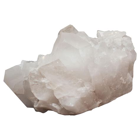 White Rock Quartz Crystal Geode Natural Specimen Sculpture For Sale at