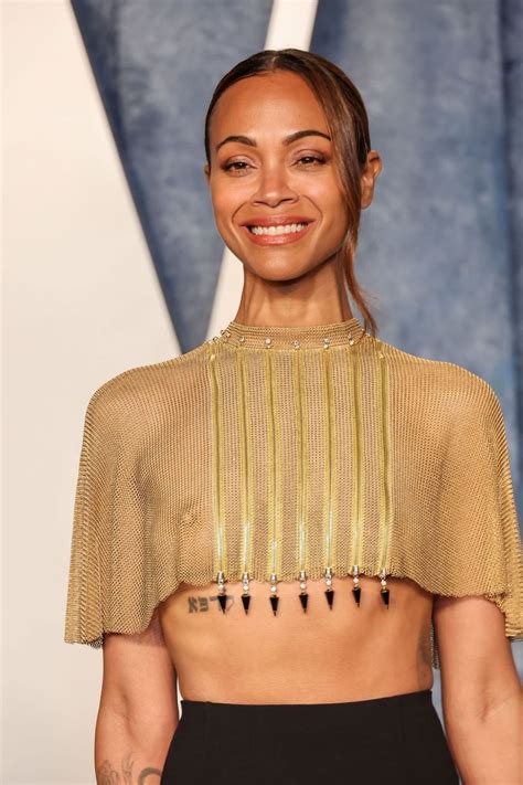 zoe saldana  vanity fair oscar party  beverly hills