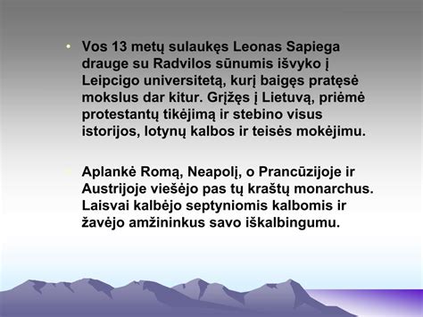 PPT - LEONAS SAPIEGA ( 1557–1633 ) PowerPoint Presentation, free ...
