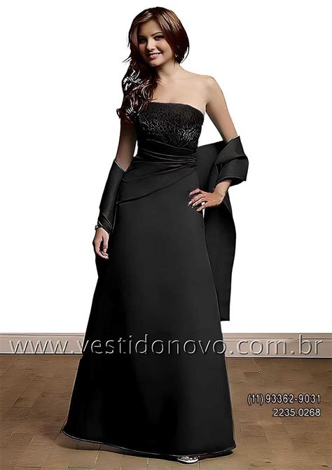Vestido De Festa Sp - Vestido de festa Preto, longo, em São Paulo, formatura, brilho e ...