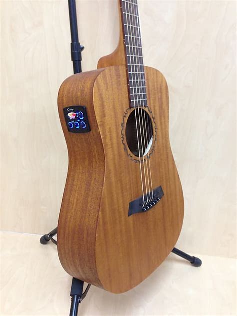 Caraya 36" All Mahogany Travel Acoustic Guitar w/Built-in | Reverb
