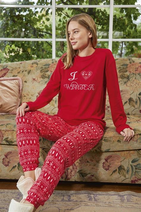 Aydoğan Kadın Termal Kırmızı Pijama Takımı - Fiyatı, Yorumları