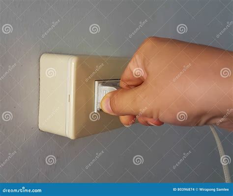 Plugged in or Unplug Electric Plug. Stock Photo - Image of amps, saving ...