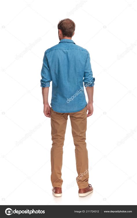 view casual man standing white background stock photo  feedough