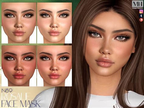 The Sims Resource - Rosalie Face Mask N89 in 2024 | Sims, The sims 4 ...