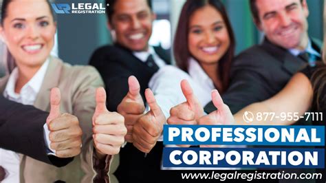 professional corporation legal registration