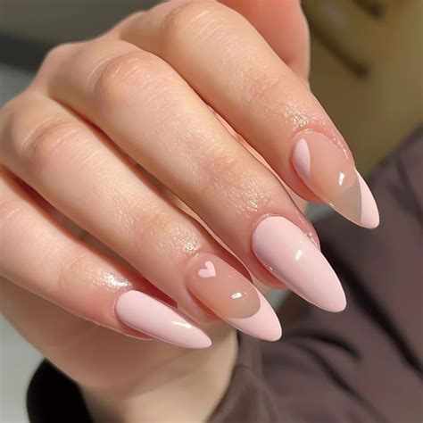 Light Pink Almond Nails