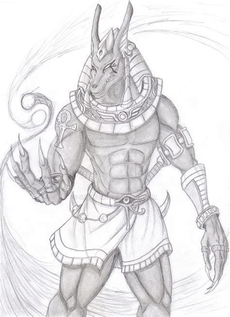 Anubis Sketch by Smymor on DeviantArt