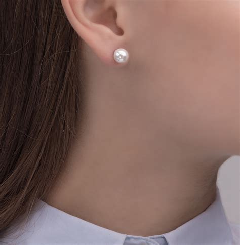 Серебряные серьги с жемчугом SUNLIGHT S90435-C9W-01: белое серебро 925 ...