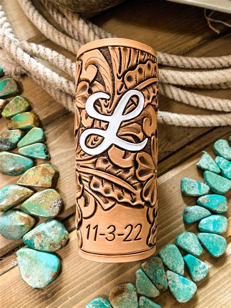 Tooled Leather Bouquet Wrap in 2022 | Leather wedding bouquet, Hand ...