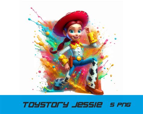 5 PNG Toy Story Jessie Png Cowgirl Jessie Splash and Watercolor Png Toy
