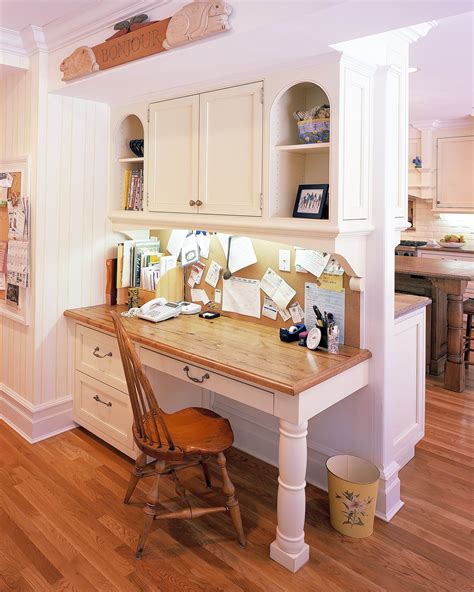 kitchen cabinets desk area    kitchen