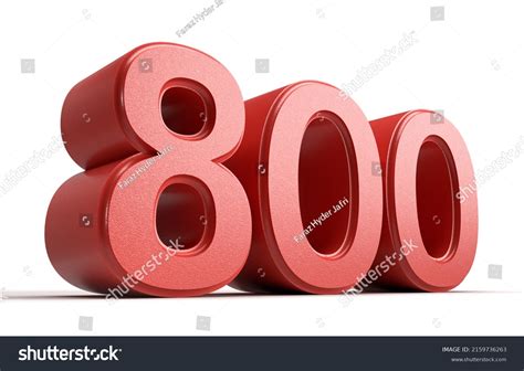 1,309 800 Number Images, Stock Photos, 3D objects, & Vectors | Shutterstock
