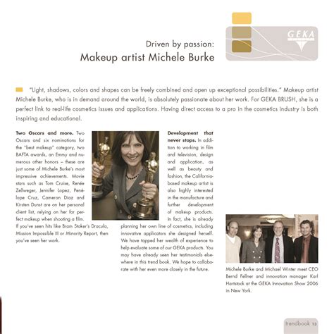 BURKE FOR GEKA | Michele Burke