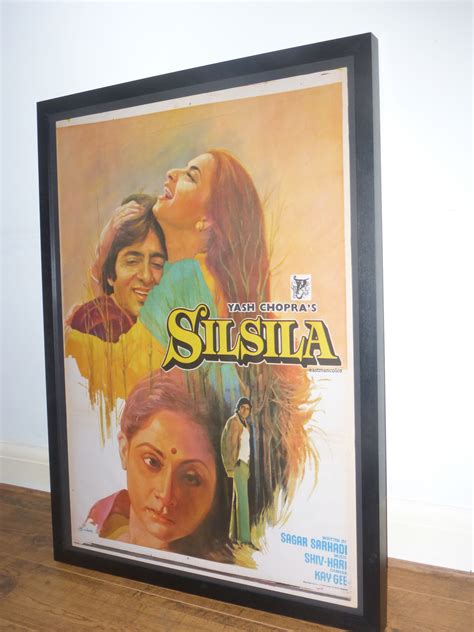 Silsila hand painted, framed movie poster! | Bollywood posters, Movie ...