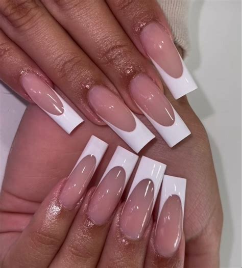 btartboxnails French Tip Gel Nails, 320pcs Brown Short Coffin French ...
