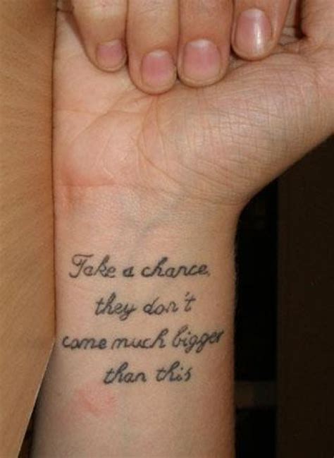 Golden Pictures: wrist tattoo quotes for girls