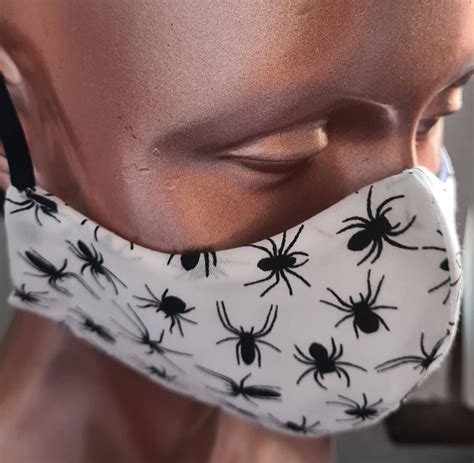 Spider face mask horror face mask reusable face mask | Etsy