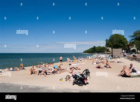 visby beach sweden swedish island sandy sand summer weather hot Stock ...